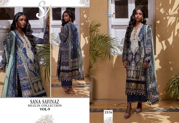 Shree Sana Safinaz Muzlin Collection 9 Cotton Pakistani Salwar Suits